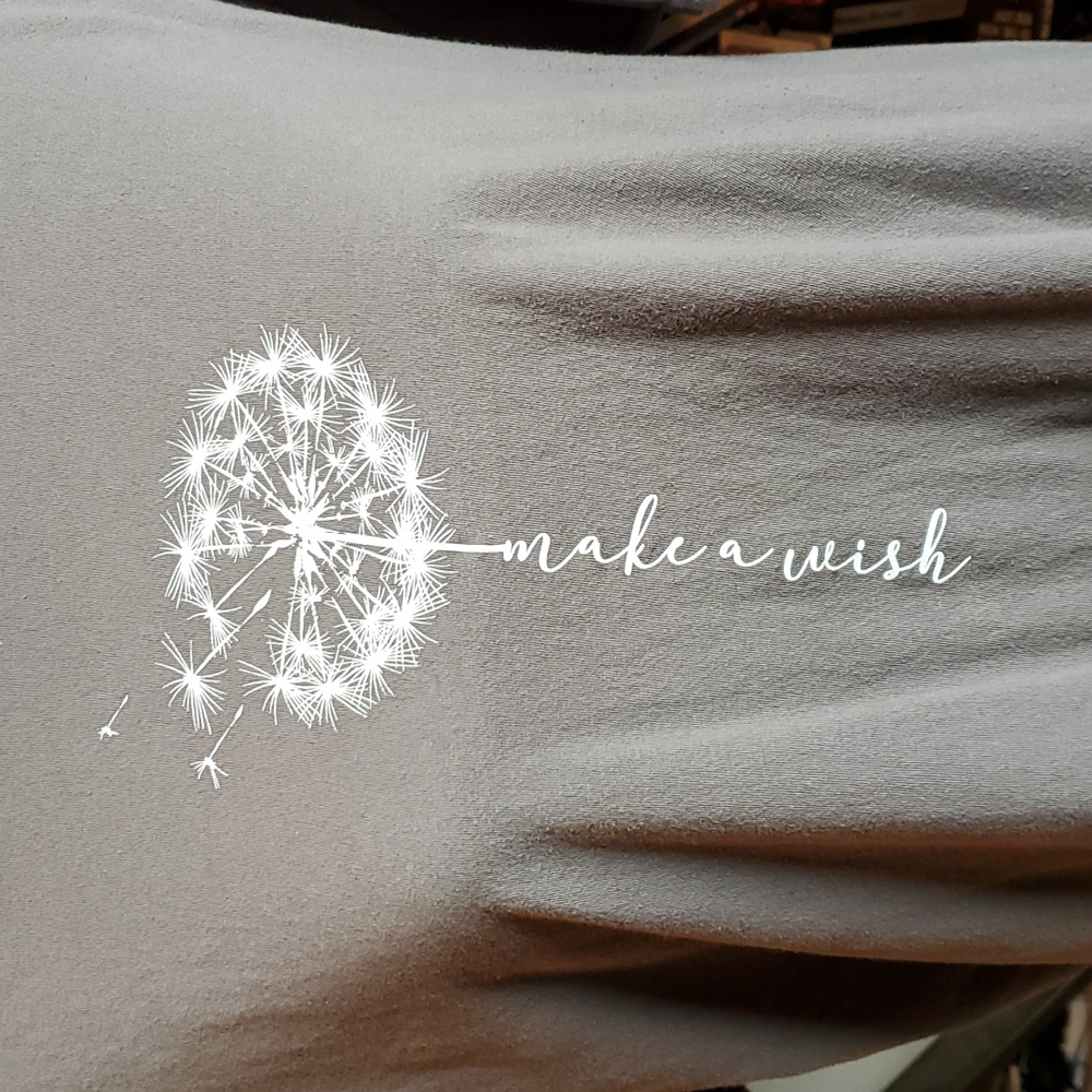 Make a wish gray tshirt size XL